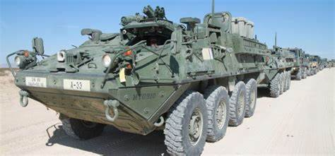 Stryker armored vehicles