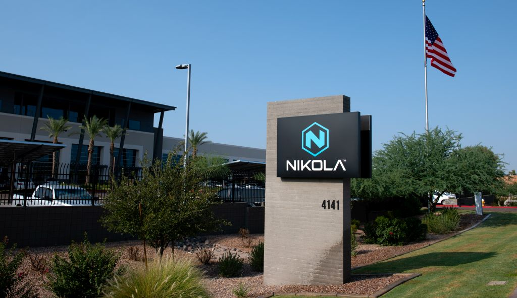 Fire at Nikola's headquarters