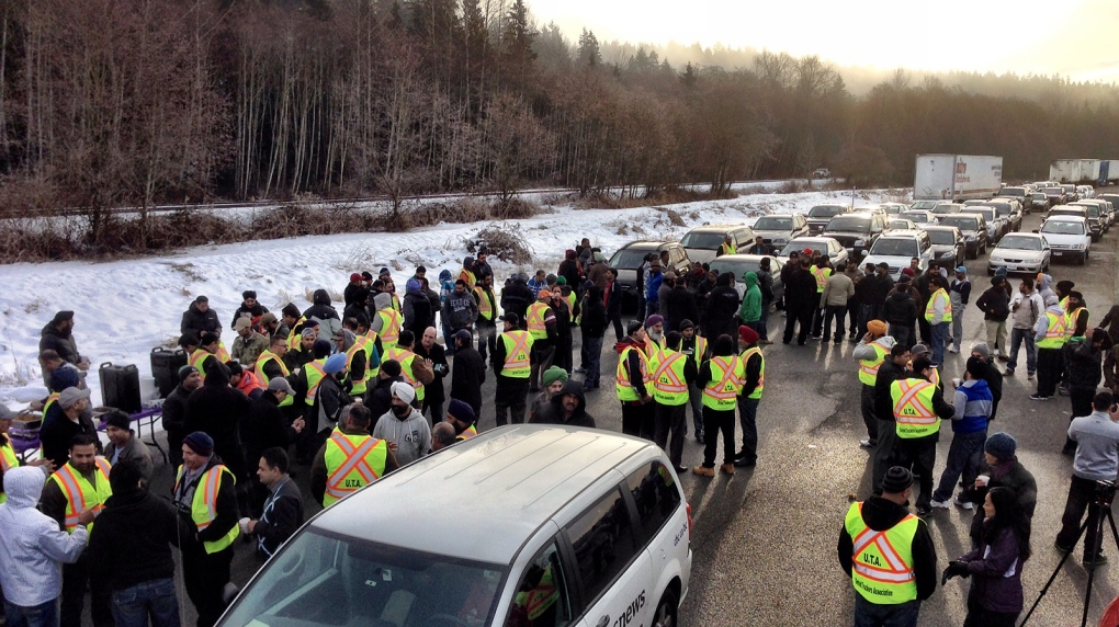 Port workers strike , Vancouver, 