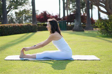 Paschimottanasana Yoga, seated forward fold