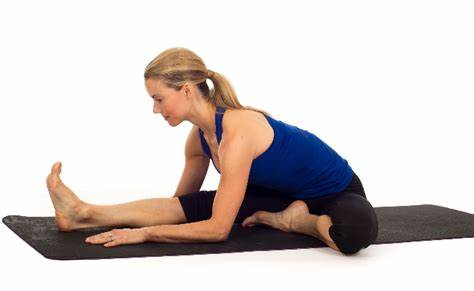 Head to Knee Forward Bend, yoga for headache relief