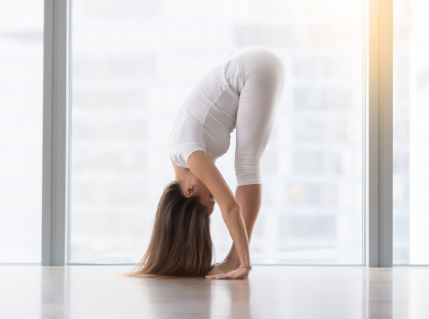 Artistic Yoga, Padahastasana / Hand Under Foot Pose