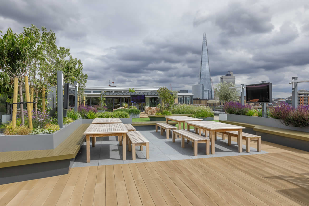 modern roof garden design