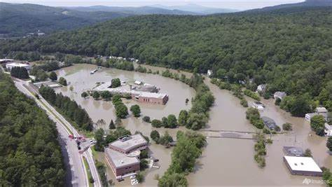 Vermont flooding, Widespread Damage, Montpelier flooding